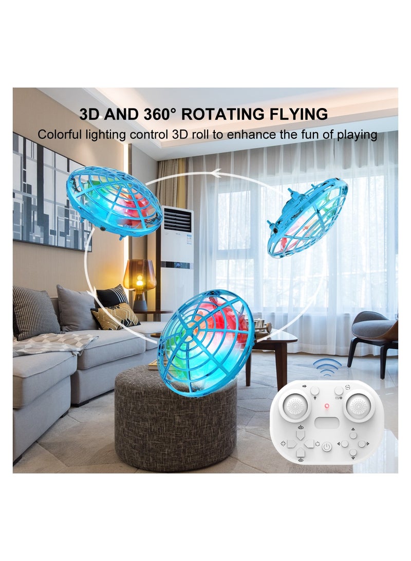 هوديوس طائرة درون موجه عن بعد للأطفال، طائرة يوفو مصغرة، لعبة طائرة طائرة رائعة، هدايا لعيد الميلاد أو المناسبات للأطفال مع 5 أجهزة استشعار لتجنب العقبات، 3 أوضاع سرعة، رحلة ثابتة، دوران 360 درجة. - Image 3